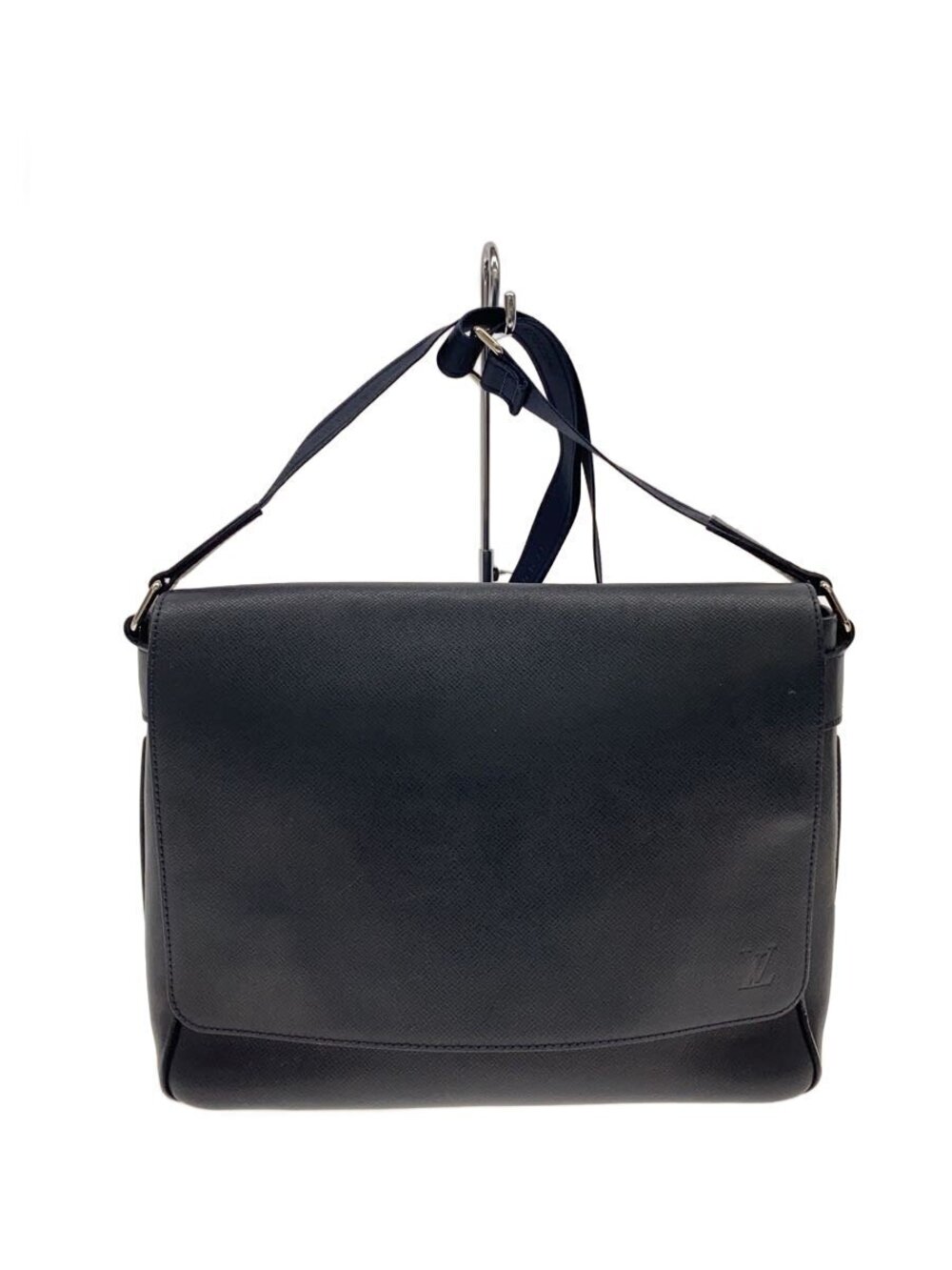 LOUIS VUITTON Roman Taiga Leather Navy Blue Solid